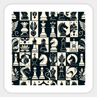 Checkmate Charm: A Chess-Inspired Mosaic Sticker